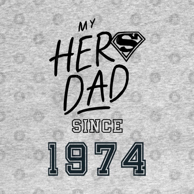 My Hero Dad 1974 by DavidBriotArt